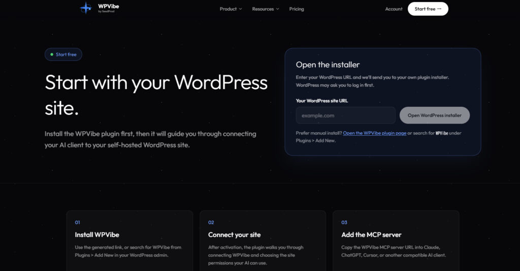 WordPressのプラグイン追加画面でWPVibeを検索した結果